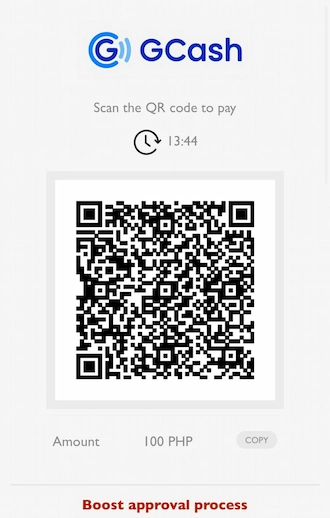 Step 6: Open the GCash app and scan the QR code to pay